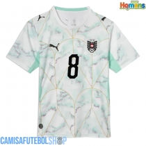 Camisa de time de futebol Áustria David Alaba #8 Replicas 2º Equipamento Mundo 2026 Manga Curta